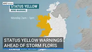 Eight counties issued yellow warnings ahead of Storm Floris