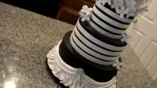 black and white cake