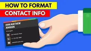 Resume Contact Information Format | How to Write Contact Info In Resume To Attract Employers