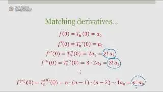 Development of Taylor Polynomials (nth degree)
