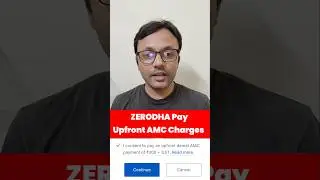 Zerodha Upfront AMC Charges Pay #moneynestbyvarunsingh #shorts