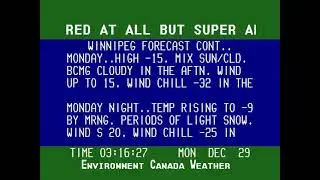 Winnipeg Weather Channel Archive - Dec 28th 2025 [Part 2]