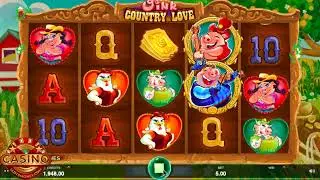 🎶 Farmyard Fun & Big Wins! Oink Country Love Slot by Microgaming 🐷💖