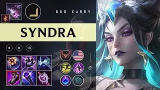 Syndra Carry vs Caitlyn - NA Grandmaster Patch 25.24