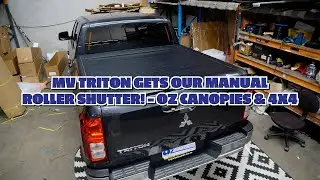 Mitsubishi MV Triton gets our Manual Roller Shutter! - Oz Canopies & 4x4