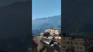 Fansipan peak and muong hoa valley View from my room.