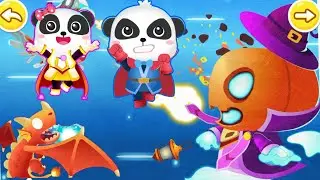 Baby Panda's Hero Battle | Baby Bus Games
