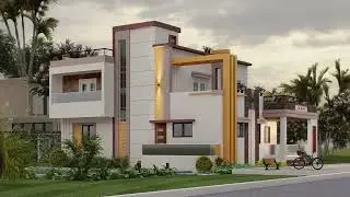 4K video, #Walkthrough, 4k, using Revit & Lumion. #3dbuilding, #bunglow #indianbunglow