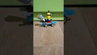 despicable me 4 stop motion #minion #lego  #kevin #blowup #goated