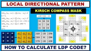 How to Calculate Local Directional Pattern (LDP) Code? With Example |Kirsch Compass Mask| ~xRay Pixy