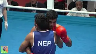 Nepal Vs India 13th Sag Game 2019 Nepal , Kathmandu Bhupendra Thapa Wins Men,s Boxing Gold Medal