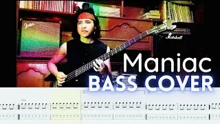 Maniac - Michael Sembello | Bass cover + PARTITURA (tabs)