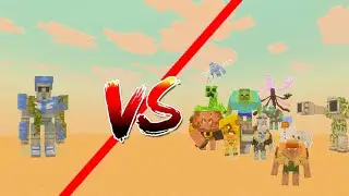 Swiftness golem VS  MUTANT MOBs (MOB BATTLE)