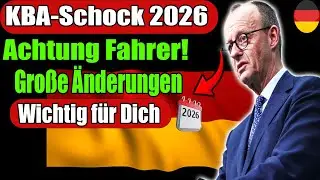 🚨 Neue KBA-Regel 2026: Das &auml;ndert sich jetzt f&uuml;r alle Autofahrer in Deutschland!