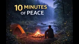 Peaceful Jungle Camping by the River 🔥🌊 | Relaxing Nature Sounds Deep Relaxation