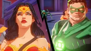 DC Dark Legion - Green Lantern Meets Dark Hal Jordan Scene