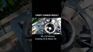 CRISPY CARBON RESULT, BEST CARBON SOLUTION IN USING WASTE OIL BURNER #carbonsolution #kalandeusedoil