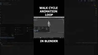 Creating a Smooth Walk Cycle Animation Loop in Blender #shorts
