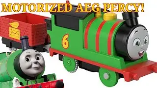 Mi primer Unboxing De Motorized Thomas And friends AEG Percy! |con Sergi el teletubbie verde XD|