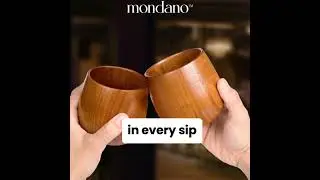 Mondano Wooden Bourbon Glasses #shorts