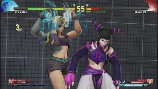 SF5 CE PC MODS - FEMALE NASH (MIDNIGHT BLISS) vs JURI - STREET FIGHTER V CE - RANKED MATCH