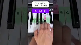 Learn ☮️ Imagine (John Lennon) - Easy Tutorial! #johnlennon #pianotutorial #beatles #imagine