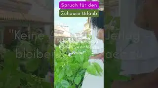 Kein Urlaub, keine Ferien? Spruch f&uuml;r zuhause gebliebene #shorts