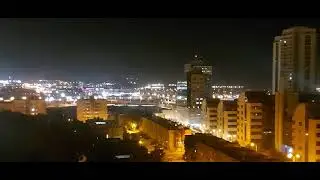 Бэер Шева  Ночной обстрел. Beer Sheva Night terrorist attack from Gaza