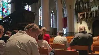 Alex plays in an organ concert by the Music Academy at Sint-Cordula Church on June 5, 2025.