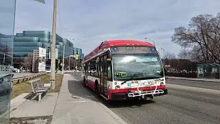 Wilson Avenue Bus Ride From York Mills Subway Station