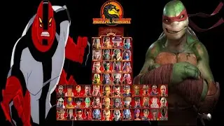Mortal Kombat 9 - FOUR ARMS & RAPHAEL MOD - NEW Expert Tag Ladder Gameplay