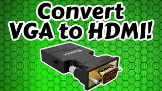 Convert VGA to HDMI w/ this Adapter Converter - Perfect For PC Gaming - RetroPie Guy