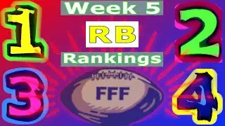 2022 Fantasy Football | Week 5 RB Rankings! | Running Back Start/Sit Lineup Decisions