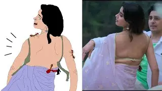 Pardesiya Full Video Song | Param Sundari | Sidharth M, Janhvi K | Sachin-Jigar | Drawing meme