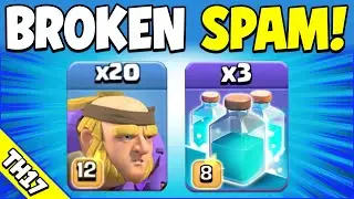 Giant Thrower Clone is BROKEN! Easy + Best TH17 Attack Strategy (Clash of Clans)