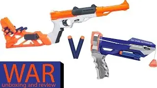 Nerf SHARPFIRE vs SLINGSTRIKE Unboxing and Review WAR!