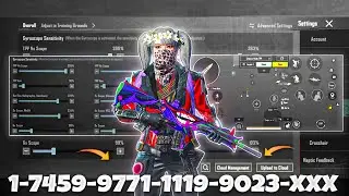 NEW UPDATE 4.2🔥BEST SENSITIVITY CODE + CONTROL SETTINGS BGMI/PUBG MOBILE