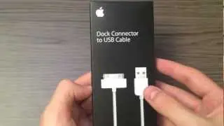 Apple Dock Connector to USB Cable Unboxing