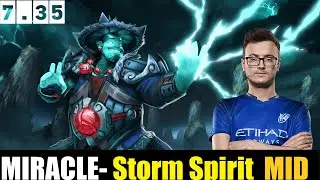 🔥MIRACLE- [STORM]  MID 7.35 - DOTA 2 HIGHEST MMR #dota2 #dota2gameplay #miracle