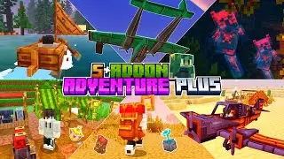 5+ ADDONS KOMBINASI TERBARU MCPE 1.21+! | Adventure Plus