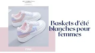 D&eacute;couvrez ces Baskets d'&eacute;t&eacute; blanches pour femmes
