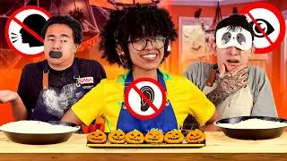 GALLETAS DE HALLOWEEN SIN VER, OÍR NI HABLAR