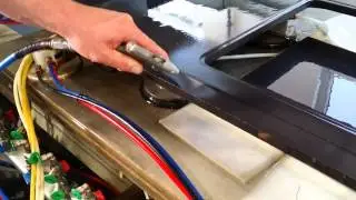 Maxmiller cutting Dekton on an Intermac