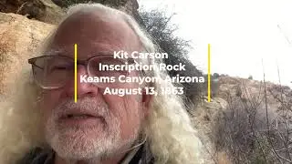 Kit Carson Inscription Rock in  Keams Canyon, Arizona