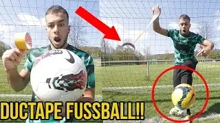DUCTAPE FUSSBALL EXPERIMENT!!