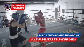 Julian Salinas vs Jacob Lara Puro Azteca Boxing Showdown #boxing #fight #sports