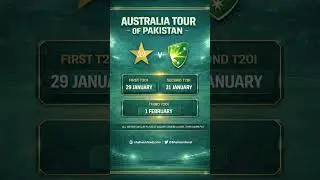 Australia to Tour Pakistan for T20I Series in Lahore | Full Schedule, Dates and Match Timings