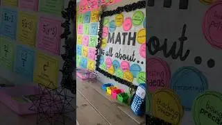 Astrobrights paper + math classroom decorations from rise over run tpt! #mathteacher #classroomdecor