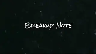 A Breakup Note | Wined Soul