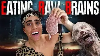 Eating RAW COW BRAINS for VITAMINS!